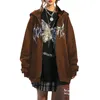 Women's Hoodies & Sweatshirts Gothic Butterfly Graphic Hoodies,Ladies Autumn Clothing Stylish Long Sleeve Zip Up Loose Pocket