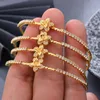 4pcs Lot Bracelet Wave Gold Color Bangle Dubai Bangles For Women Africa sieraden Ethiopian Wedding Bride Gift286W