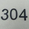 Andere Türhardware 10 cm moderne Hausnummer Home Adress -Mailbox -Nummern für digitales Outdoor -Schild 4 Zoll. #5 matte schwarz