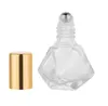 8ml Empty Portable Roller Perfume bottles Refillable For Essential Oils Steel Ball Glass Fast