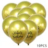 Décoration de fête joyeux anniversaire Alphabet ballons 16 pouces feuille hélium ballon pour filles garçons événement fournitures de fête