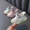 AOGT Spring Baby Shoes Infant Toddler Soft Comfortable Knitting Breathable 0-3 Year Child Sneakers T2133 211021