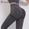 Swokor Spring Trening Legginsy Kobiety Bezszwowe Wysokie Talia Fitness Legginsy Kobieta Siłownia Sexy Perfect Fit Legging Bubble Butt 210925