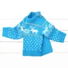 Girls Christmas Clothes Boys Sweaters Cartoon Elk Kids Cardigan Baby Boy Pullover Knitted Sweater 210417