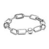 Me Pulsera de clip de papel de plata 925 Sterling Love Forever Pulseras de cadena aptas para mujeres Joyería Pulseira Lady Gift con caja original 1055836