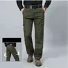 Pantalon cargo en polaire chaude d'hiver pour hommes, multi-poches, Baggy, pantalon militaire décontracté, pantalon de jogging, grande taille 46 48 8XL H1223