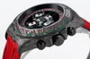 Die Schweizer Uhr RicharsMille ZF Factory Tourbillon Automatikwerk 8F Lucky Turntable hat einen Durchmesser von 40 mm und ist mit einem 7750-Uhrwerk aus Kohlefaser ausgestattet