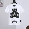 Men's T-Shirts ROUND NECK SS TEDDY BEAR PLEIN Mens Designer Tshirts Rhinestone Skull Men T-shirts Classical High Quality Top Tees PB 16581