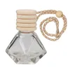 Bilparfymflaska Hängande glasflaskor Tomma Parfymer Aromaterapi Refillerbar diffusor Air Fresher Fragrance Pendant RRF12234