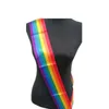 Gay Pride Rainbow Satin Sash Sash Sashes Hen Party Event Favors Dekoracje Akcesoria ZC3510
