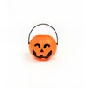 Halloween Decorations Pumpkin Bucket With Handles Plastic Candy Buckets For Kids Trick or Treat 5012 Q2