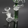 Hookahs tjocka glas vatten bongs percolator vatten rör hårt glas bong med 14 mm skålbubblare