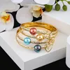 Bangle Sophiaxuan Hawaiian Bracelet Woman مصمم Gray Pearl Heart Charm Bracelets Summer Beach Jewelry 2021 for Women Gift277u
