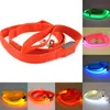 Dog Collars & Leashes Pet Nylon LED Collar Night Safety Flashing Glow In The Dark Leash Dogs Luminous Fluorescent