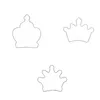 Formy do pieczenia morel 3pcsset Cookie Crown Crown Design Fondant Cake Biscuit Cake Stal nierdzewna forma ciasto ddecoration narzędzie 1151448