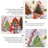 4pcs Christmas Candy Jars Xmas Tree Shape Tinplate Gift Boxes (assorted Color)