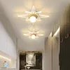 천장 조명 발코니 통로 복도 계단 램프 꽃 스타 디자인 표면 마운트 미니 입구 램프에 대 한 럭셔리 LED 빛