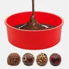 キッチン耐竹用ムースチョコレートデザートベーキングモールドツールのための6インチの円形のシリコーンケーキ型のデザート