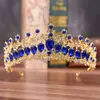 KMVEXO Luxury Elegant Crystal Bridal Crown Woman Tiaras Jewelry Ornaments wear Bride Headbands Wedding Hair Accessories