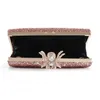 Pink Purse Sequined Clutch Bag Female Wedding Party Pearl Chain Handbag Unique Diamond Spider Lock Evening Bags