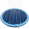 Haustier Sprinkler Pad Spielen Kühl Matte Schwimmbad Aufblasbare Wasser Spray Pad Matte Badewanne Sommer Kühle Hund Badewanne für Hunde liefert