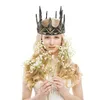 Party Kapelusze Starożytne nakrycia głowy Larp Viking Hombre średniowieczne Mężczyźni Królewski Król Tiaras Korony Akcesoria do włosów PU Cosplay Halloween Karnawał