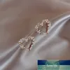 Sydkorea liten färsk söt söt hjärta kristall stud örhängen temperament geometrisk rund pärla zircon örhängen fest fabrik pris expert design kvalitet senast