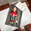 Nuovo originale e autocostruito c Luo Portugal uniforme della squadra di calcio ritratto in resina fatto a mano ornamento di tendenza scatola regalo giocattolo 28 cm