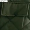 Zevity Women Vintage Turn Down Collar Ärmlös Kort Vest Jacket Ladies Side Bow Bundet Casual Fickor Chic Waistcoat Tops CT678 210603