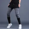 Män byxor Streetwear joggers Fashion Hip Hop Patchwork Byxor Sport Casual Contrast Sweatpants 210715