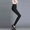 Plus Rozmiar Ołówek Spodnie Dla Kobiet Wysokiej Talii Stretch Legginsy Vintage Office Lady Black Casual Spodnie Pantalons Femme 211115