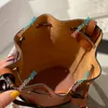 Luxury Designer Drawstring Bucket Bag Fashion Mini Högkvalitativa Cowhide Messenger Bags Balloon Series Handväska Singel Shoulder Messengers med låda