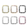 PC Diamond Tempered Glass Screen Protector Case f￶r Apple Watch IWatch Series 6 5 4 3 2 1 44mm 40mm 42mm 38mm st￶tf￥ngare