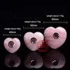 Heart Natural Fluorite Quartz Crystal Pipe 40 50 60mm Smoking Cigarette Stone Tobacco Hand Filter Spoon Pipes With Metal Bowl Mesh Tool