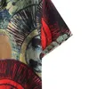 Camisas casuales para hombres Camisa étnica para hombre Impresión de manga corta Blusa hawaiana Ropa de verano masculina Camisa Masculina