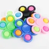 Sensory Toy Spinners imprimé Bubble Flower Pers Board DNA Rainbow Balls Push Finger Fun Kids Kids Adult Strain Relatement Bubbles G4U12ME8305306