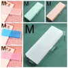 Simple Multifunction Transparent pencil case Frosted Plastic Pink Green White Blue Pencils Pens Storage Box Bag Holder School Office Stationery Supplies JY0634