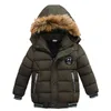 High Quality Winter Child Boy Down Jacket Parka Big Girl Thicking Warm Coat 2 3 4 5 6 Year Light Hooded Outerwears 211203