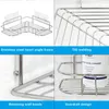 1pc Bathroom Corner Shower Rack Shelf Stainless Steel Triangular Shampoo Soap Storage Shelves WC Kitchen Accessories 211112