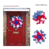 Decorative Flowers American Independence Day Wreath Ornaments Store Window Dress Up Door Pendant garland Props