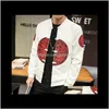 Mens Höstlackar Kinesisk stil Dragon Broderi Slim Fit Bomber Jacka Klassisk Retro Pan Kou Långärmade Jackor Män 5xlm 7Y40S Nyh4z