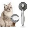 Pet auto-nettoyant Slicker brosse outils chat toilettage peigne pour chiens chats épilateur perte Massage Gatos accessoires fournitures