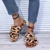 Fluffy Slippers Women Cozy Faux Fur Indoor Floor Slides Flat Soft Furry Shoes Women Home Slippers Female Winter Warm Flip Flops Y0902