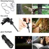 Su geçirmez Kılıf Çok Fonksiyonlu Kendini Savunma SOS Wilderness Survival Kit Açık Multitool Kiti Macera Kendini Savunma Kiti Survival Aracı