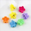 100pcs/set Kids Hair Claws Mixed Color Butterfly Sunflower Heart Star Shape Mini Baby Children Hair Clips Accesories