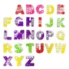 26 lettres / set Faveur de Noël Sensory Fidget Pop Bubble Poppers Kid Puzzle Jouets Porte-clés Alphabet Forme Push Bubbles Lettres Porte-clés Jouet
