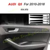 لمواجهة Audi Q5 2010-2018 مقبض باب لوحة التحكم المركزي الداخلي 3D/5D ملصقات ألياف الكربون
