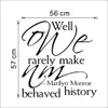 Modern Characters " Women make history..." New Removable Wall Stickers Home Decor Sticker Decoration Black For Wall 56*57CM 210420