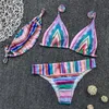 Moda pozycjonowanie druku kobiet seksowny zestaw bikini z maską podzielony strój kąpielowy Trzyczęściowe stroje kąpielowe kostium kąpielowy plaż