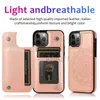 high-end PU leather phone cases for iPhone 12ProMax 11 X XS XSMAX 7 8 6 Samsung S21 Plus S20 Ultra button wallet type multi-function card holder